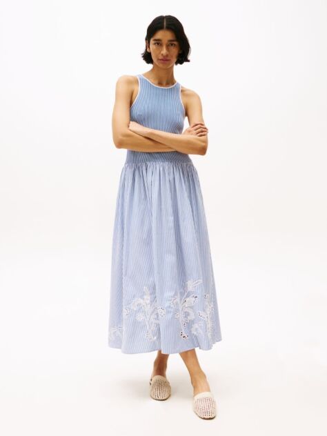 Multi Maxi Φόρεμα Από Αγγλικό Broderie  Γυναίκες