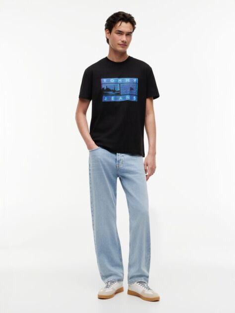 Μαύρο T-Shirt Με Σχέδιο  Άνδρες