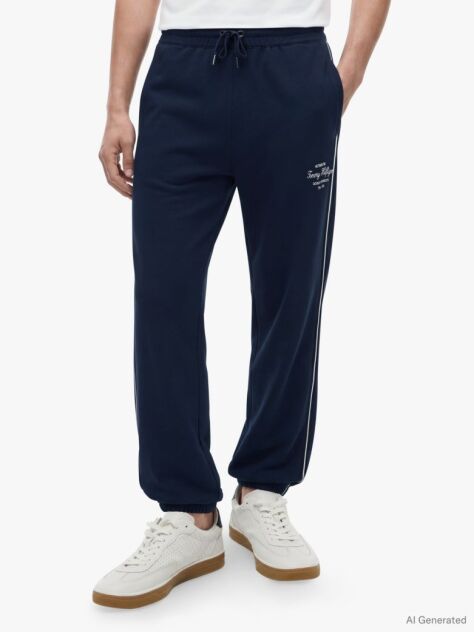 Blue Heritage Logo Joggers  Men