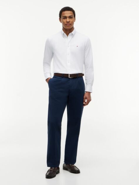 White Performance Regular Fit Button-Down Oxford Shirt  Men