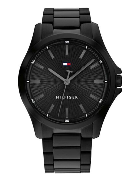 Black Black Stainless Steel Watch  Men