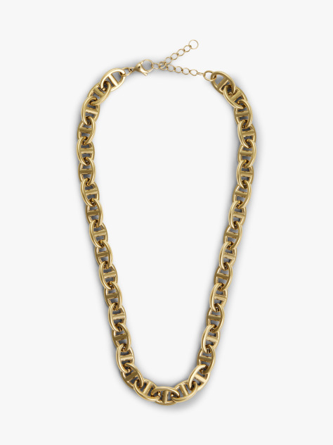 Gold Gold-Plated Mariner Chain-Link Necklace  Women