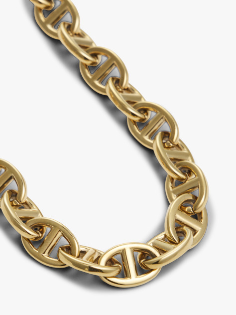 Gold Gold-Plated Mariner Chain-Link Necklace  Women