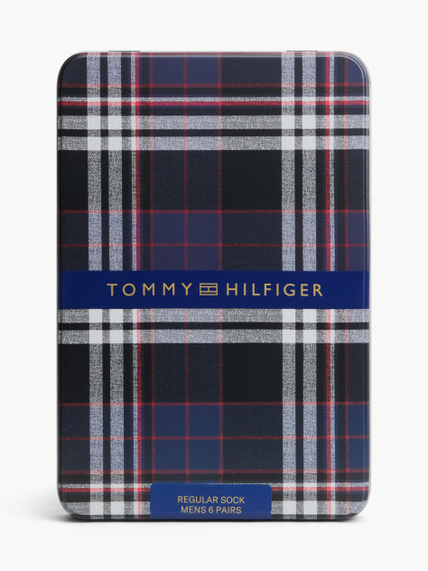 Blue Tommy Hilfiger Men's Classic Socks 6 Pack  Men