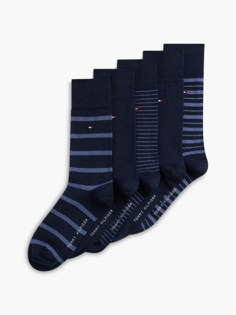 Blue Tommy Hilfiger Men's Classic Socks 5 Pack  Men