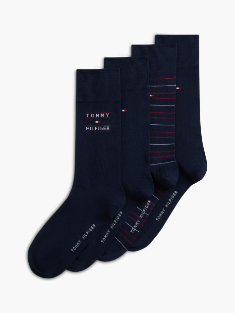 Blue Tommy Hilfiger Men's Classic Socks 4 Pack  Men