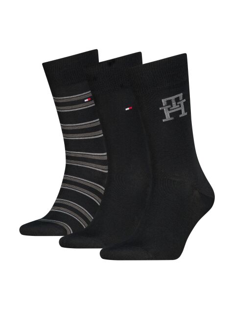 Black Tommy Hilfiger Men's Classic Socks 3 Pack  Men