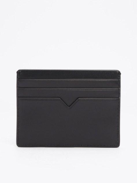 Black TH Business Leather Card Holder  Men