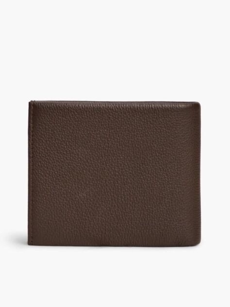 Brown Corporate Leather Bifold Card And Coin Wallet  Men