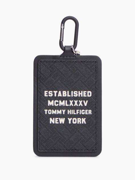 Black Modern Leather Card Holder Key Fob  Men