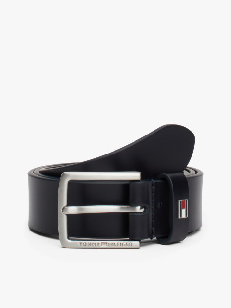 Μπλε Essential Δερμάτινη Ζώνη Με Σημαιάκι  Παιδί Unisex