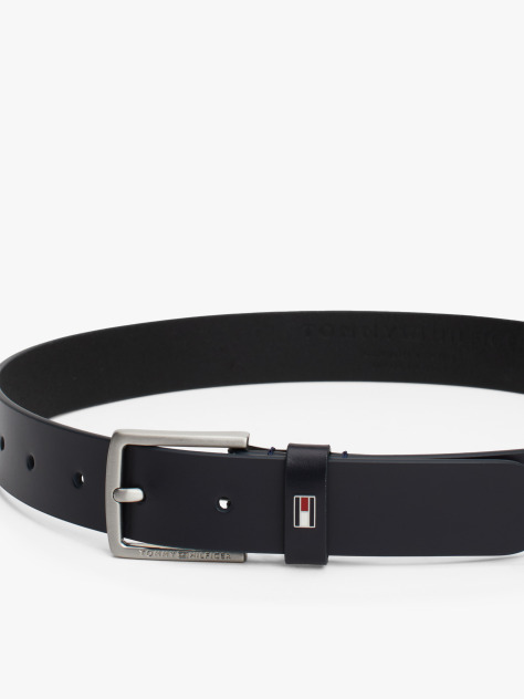 Μπλε Essential Δερμάτινη Ζώνη Με Σημαιάκι  Παιδί Unisex