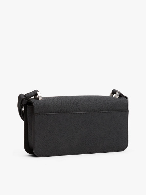 Black Flap Closure Crossbody Bag  Women