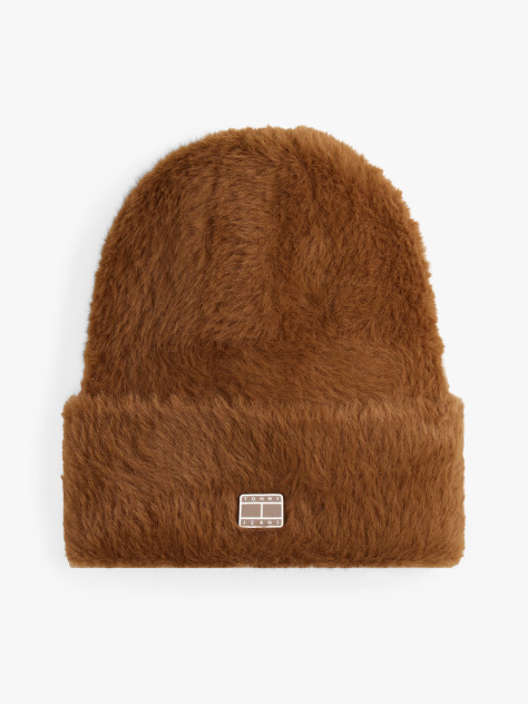 Καφέ Heritage Fluffy Σκούφος  Γυναίκες