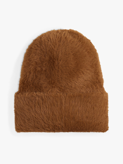 Καφέ Heritage Fluffy Σκούφος  Γυναίκες