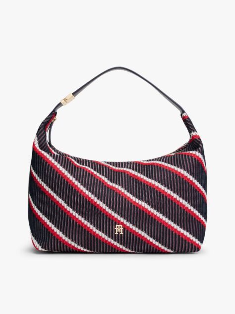 Multi TH Monogram Τσάντα Hobo Με Signature Πλεκτό Σχέδιο  Γυναίκες