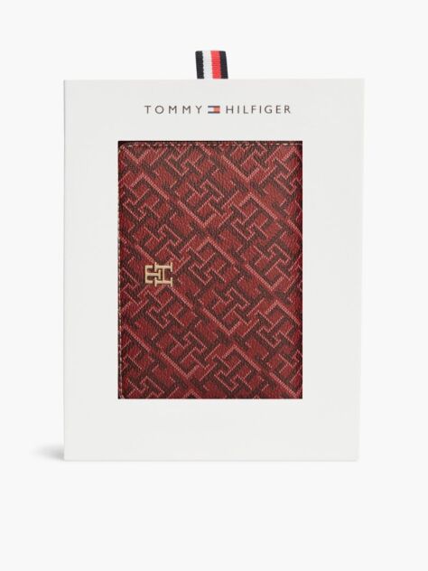 Κόκκινο TH Monogram Σετ Δώρου Με Πορτοφόλι Με Φερμουάρ  Γυναίκες