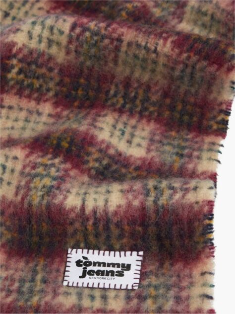 Multi Wool Blend Logo Fringe Scarf  Women