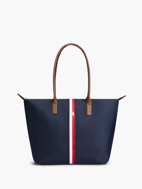 Blue Popette Global Stripe Tote Bag  Women