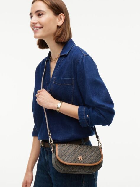 Multi TH Monoplay Crossbody Saddle bag  Women