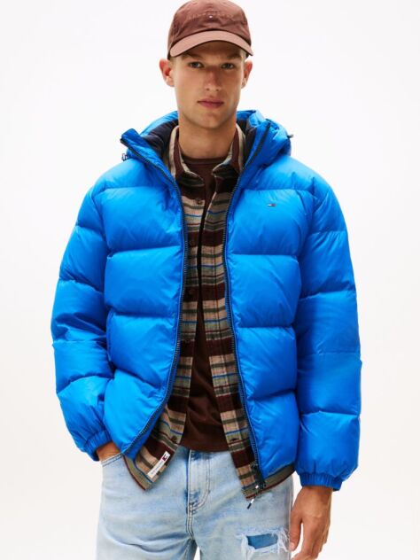 Blue Water Repellent Down Jacket  Men