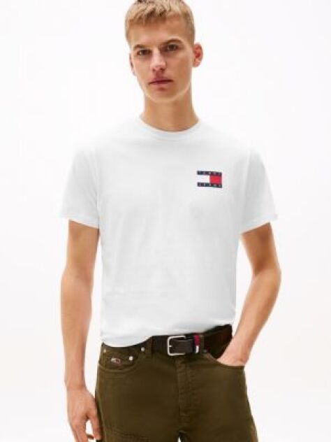 Άσπρο T-Shirt Σε Slim Γραμμή Με Λογότυπο  Άνδρες