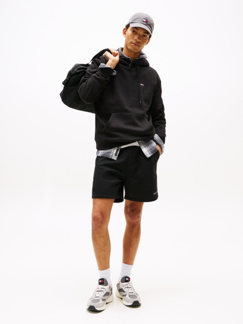 Μαύρο Άνετο Hoodie Με Σημαία  Άνδρες