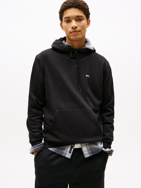 Μαύρο Άνετο Hoodie Με Σημαία  Άνδρες