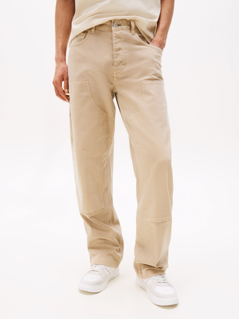 Beige Jaime Loose Carpenter Trousers  Men