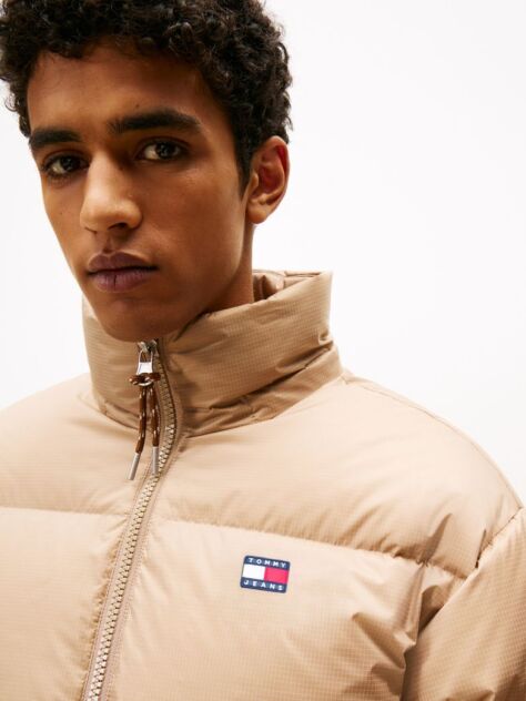 Beige Water Repellent Ripstop Alaska Puffer Jacket  Men