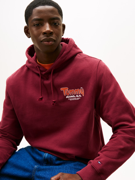Κόκκινο Terry Hoody Με Λογότυπο  Άνδρες