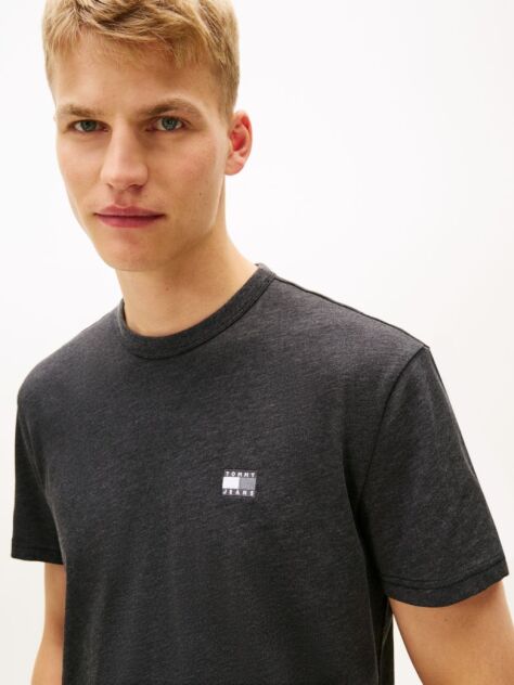 Μαύρο T-Shirt Με Tonal Ετικέτα Tommy  Άνδρες