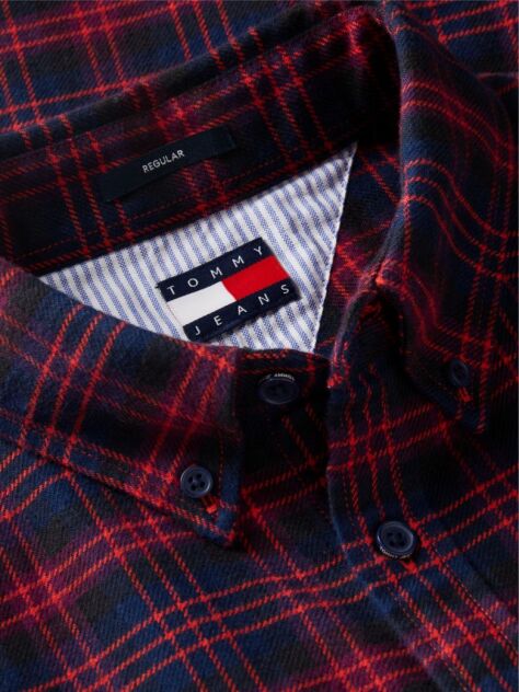 Multi Regular Fit Check Brushed Flannel Shirt  Men