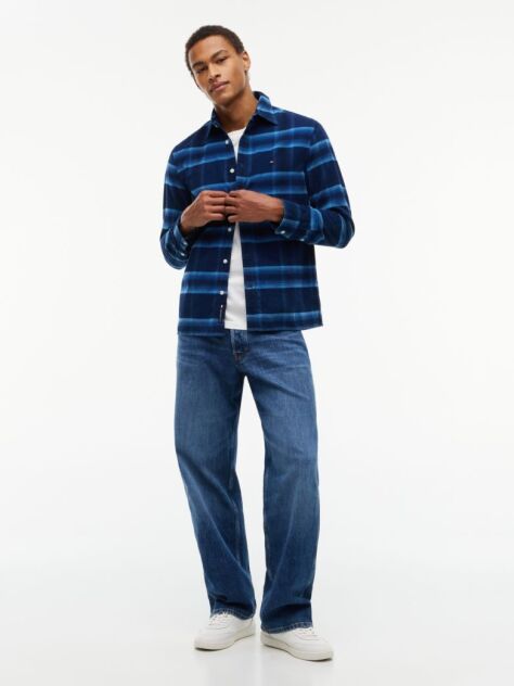 Multi Regular Fit Pattern Dobby Corduroy Shirt  Men