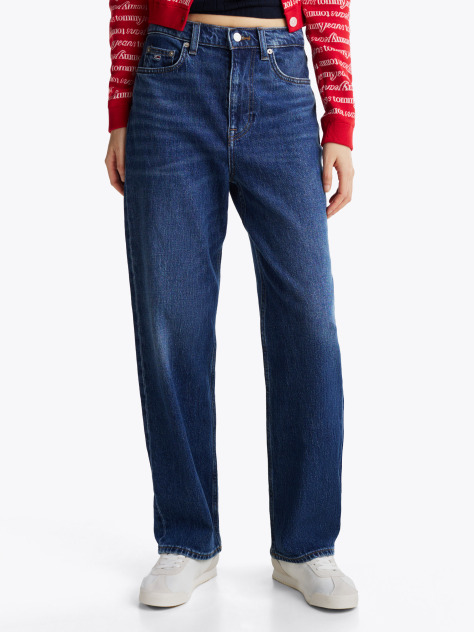Denim Ψηλόμεσο Τζιν Σε Slim Ίσια Γραμμή Με Ξεθωριασμένο Εφέ  Γυναίκες