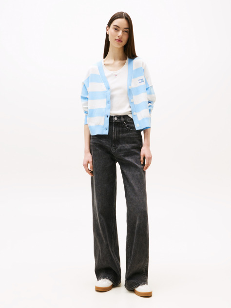 Denim Claire Μαύρο Τζιν Σε Φαρδιά Γραμμή  Γυναίκες