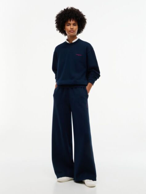Blue Wide Leg Joggers  Women