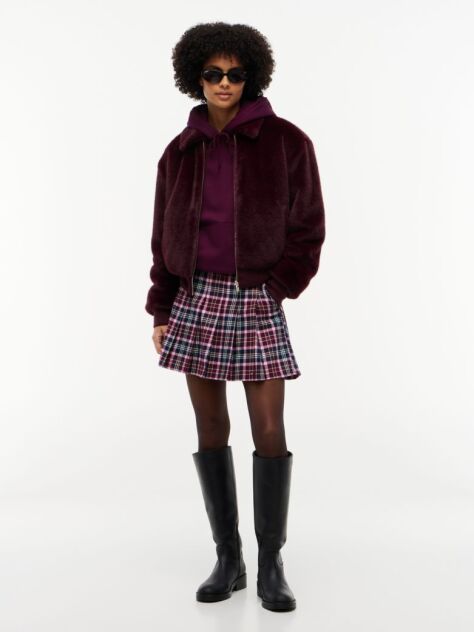 Multi Pleated Mini Skirt  Women