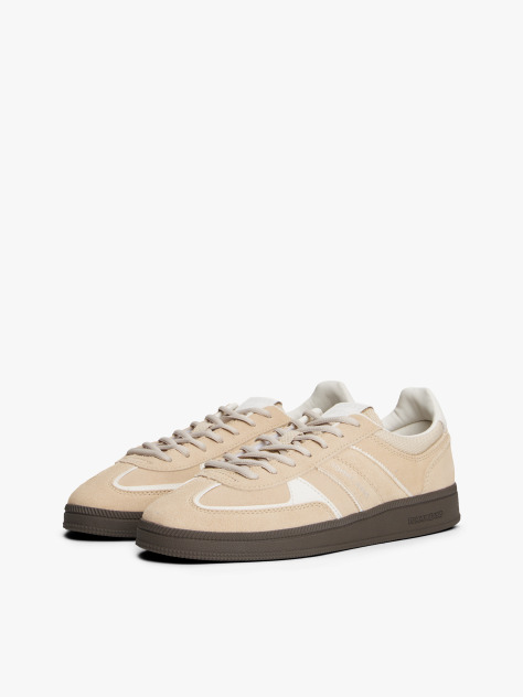 Μπεζ The Greenwich Σουέτ Sneakers Με Μίξη Υφών  Γυναίκες
