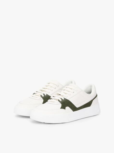 Multi Δερμάτινα Sneakers Με Πάνελ Σε Αντίθεση  Άνδρες