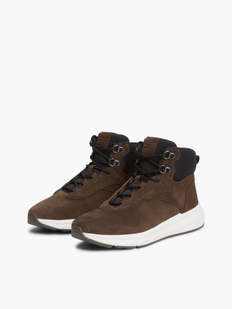 Brown Suede Warm Lining Hybrid Chukka Boots  Men