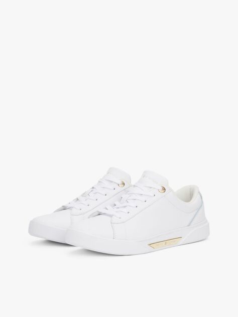 Άσπρο Δερμάτινα Sneakers  Γυναίκες