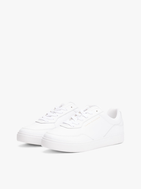 Άσπρο Δερμάτινα Sneakers Με Χαμηλό Κόψιμο  Γυναίκες
