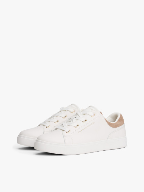 Μπεζ Δερμάτινα Sneakers  Γυναίκες