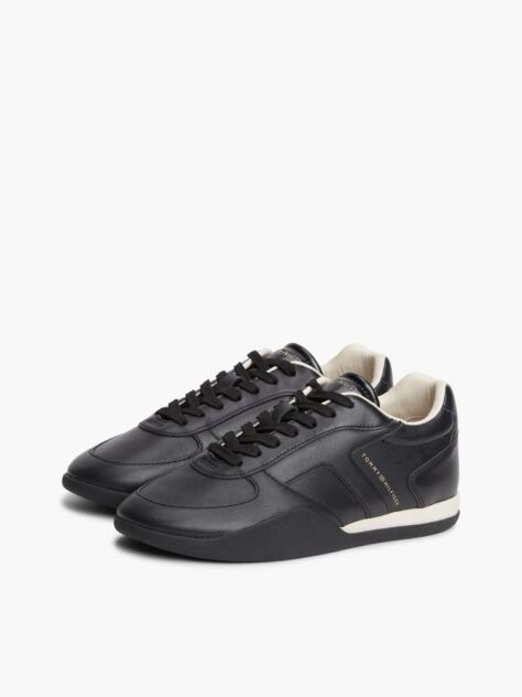 Μαύρο Δερμάτινα Vintage Sneakers  Γυναίκες