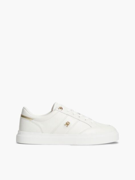 Μπεζ Δερμάτινα Sneakers Με Ανάγλυφο Φινίρισμα  Γυναίκες