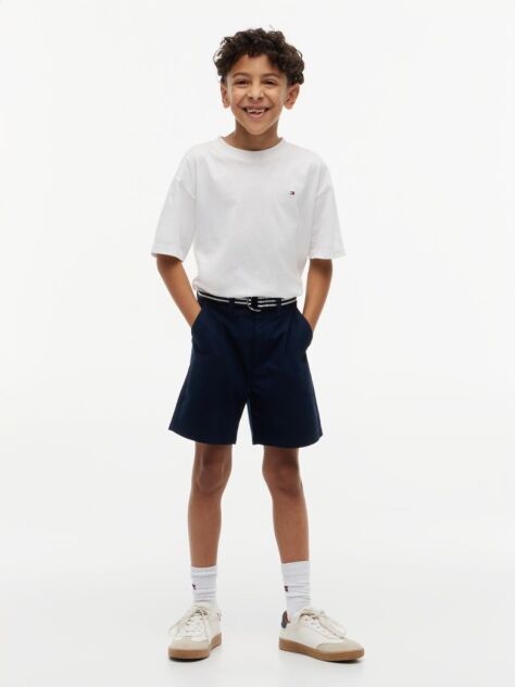 Μπλε Essential Παντελόνι Chinos Με Signature Ζώνη Σε Loose Γραμμή  Αγόρια