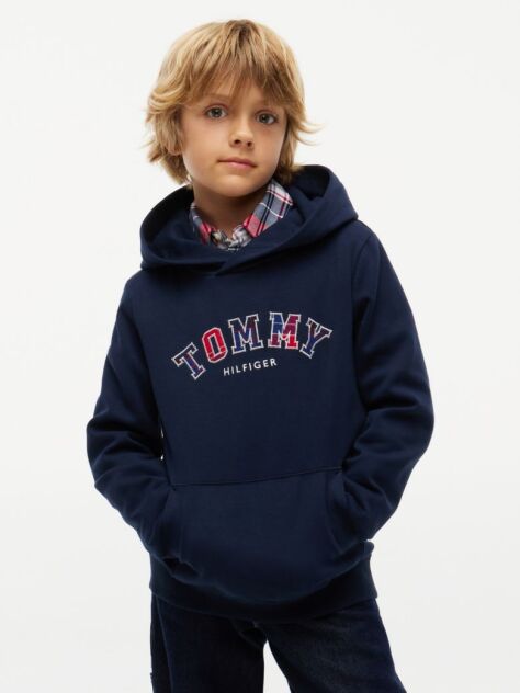 Blue Logo Interlock Knit Hoody  Boys