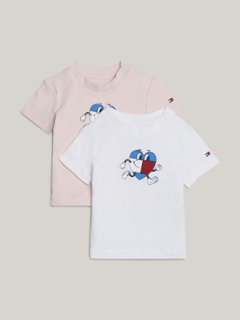 Multi 2-Pack Flag Character T-Shirt Gift Box  Newborn