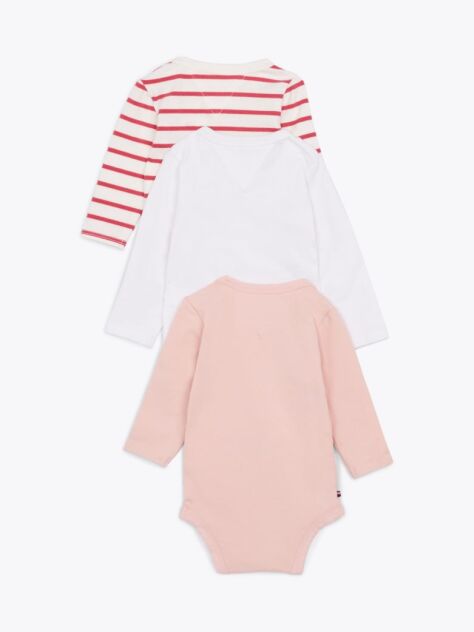 Pink 3-Pack Long Sleeve Bodysuit Gift Set  Newborn